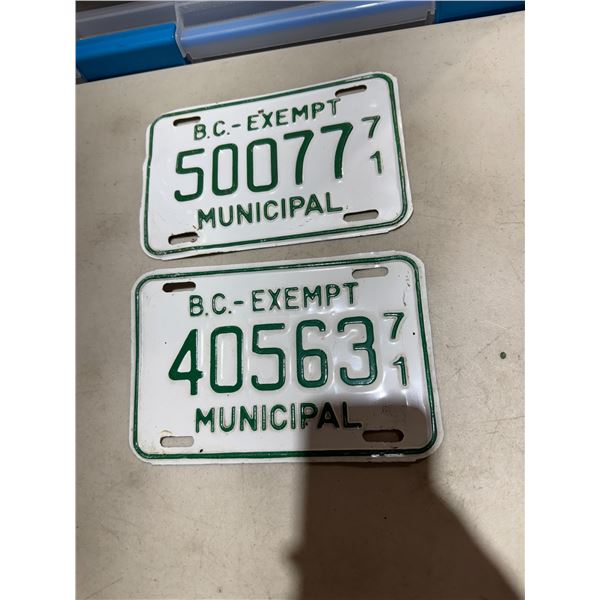 BC exempt license plate