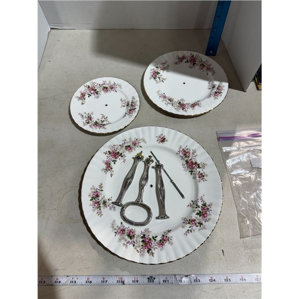 Royal Albert lavender Rose tiered tray