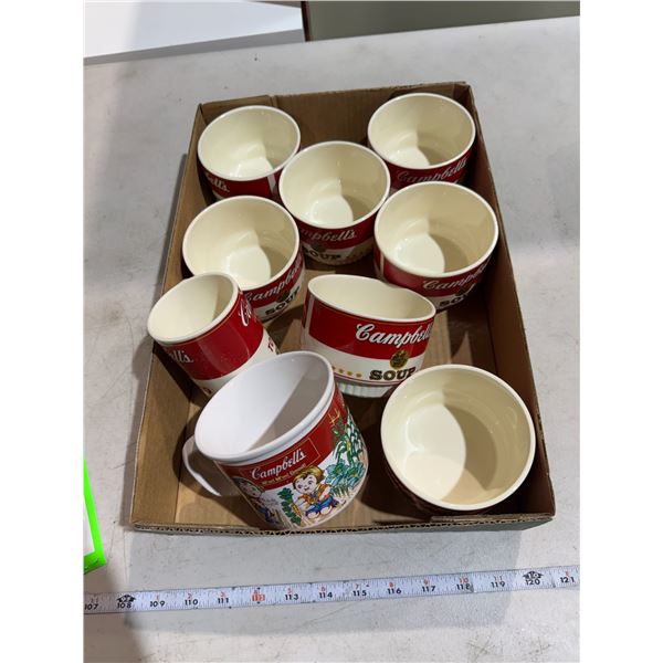 Campbell's mugs and bowls