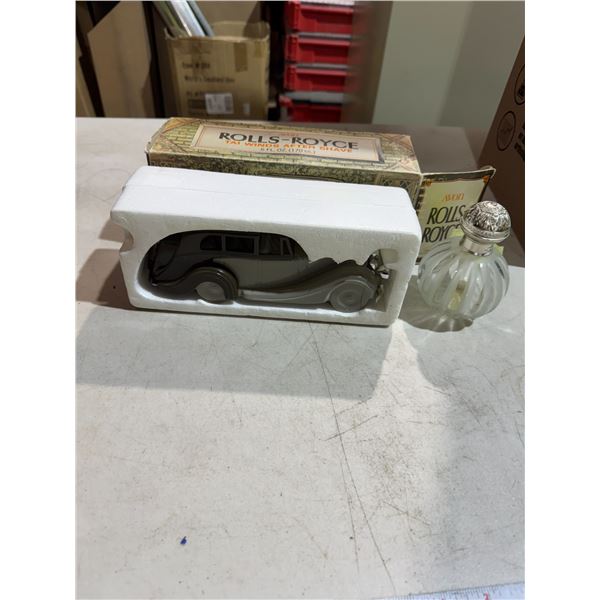 Avon Rolls-Royce aftershave with some contents and other bottle