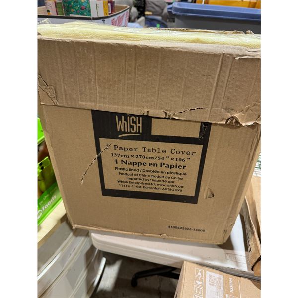 Paper table covers case