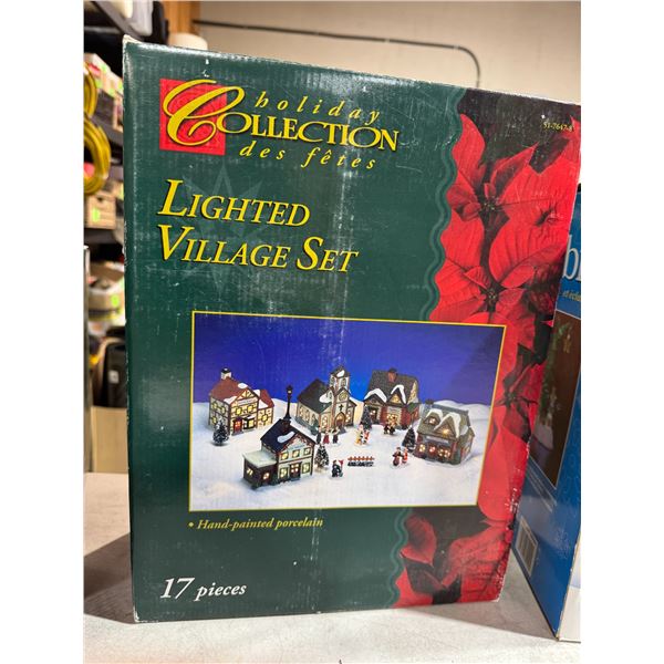 Lighted village set