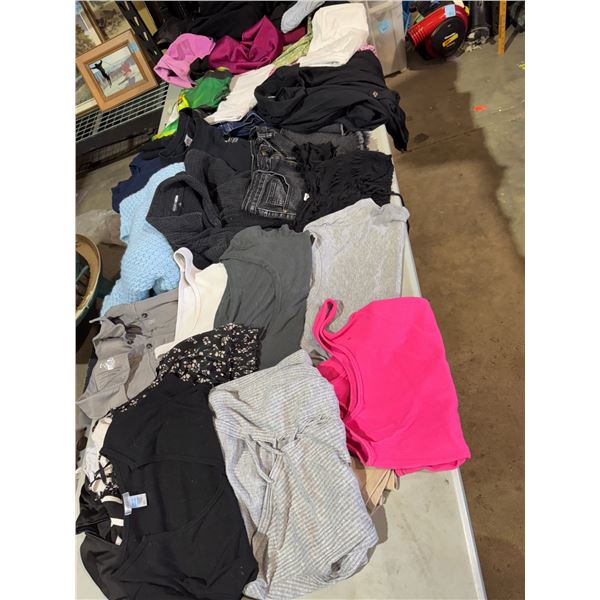 Clothing lot, small, medium, and large