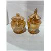 Image 1 : Marigold Carnival Glass Candy dishes
