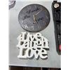 Image 1 : Clock and home decor