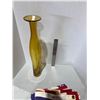 Image 2 : Tall Amber colored glass