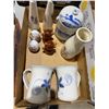 Image 1 : Salt and pepper, shakers, and other containers and pottery mugs