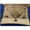 Image 2 : Alaska black diamond Necklace and earring set in box