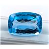Image 1 : 36.76 ct Certified Royal Blue Topaz gemstone ($7,900 Appraisal)