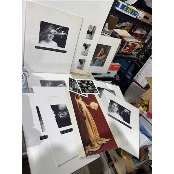 lot of matted prints