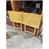 Image 1 : 2 Wood TV trays