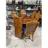 Image 1 : Table and eight chairs with one