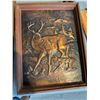 Image 1 : Hammered copper deer artwork