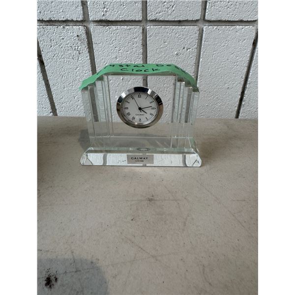 Crystal desk clock