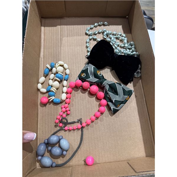 Necklaces and bow ties
