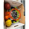 Image 1 : Basketball net and balls