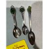 Image 2 : Collector spoons with Jade? Green stones.