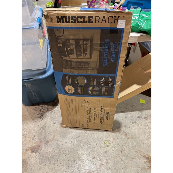 Muscle rack 36 inches wide by 18 inches deep and 72 inches tall