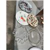 Image 2 : Pie plate, assorted platters, cake stands, etc.