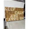 Image 1 : Keep calm and carry on canvas while hanging
