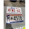 Image 1 : License plate plates