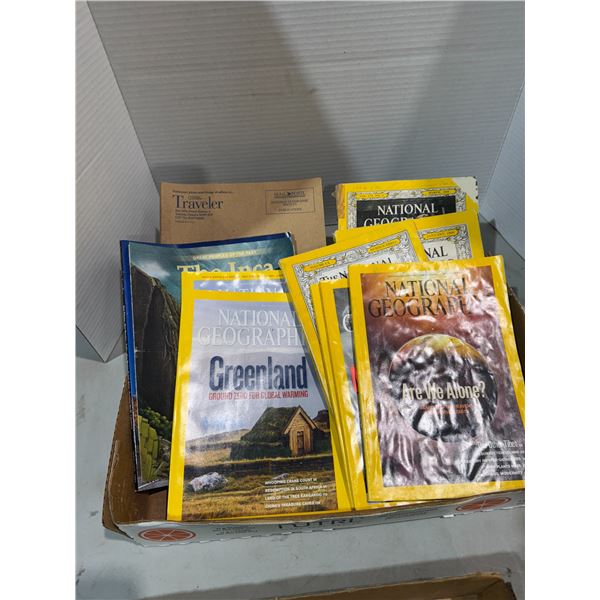 National Geographic magazines