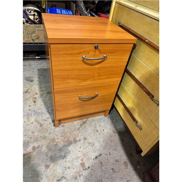 File cabinet with key