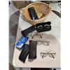 Image 1 : Assorted prescription frames and lens wipe