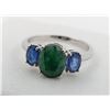 Image 2 : 2.6 ct Certified Silver Emerald gemstone RIng ($4,147 Appraisal)