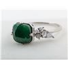 Image 1 : 2.5 ct Certified Silver Emerald gemstone Ring ($4,104 Appraisal)
