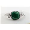 Image 2 : 2.5 ct Certified Silver Emerald gemstone Ring ($4,104 Appraisal)