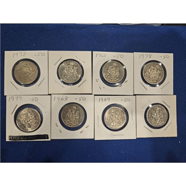 Canada 50cent coins
