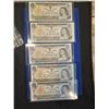 Image 1 : 5x 1973 Canada $1 Bills