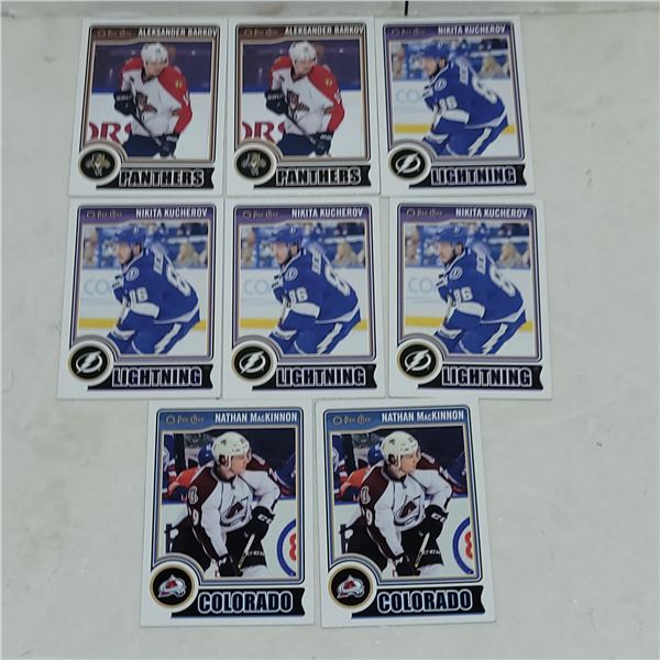 Lot of 8 Mckinnon, Kucherov, Barkov 2014 OPC 2nd Yr Cards