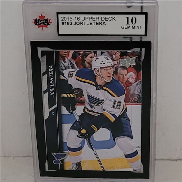 2015-16 Upper Deck #153 Jori Letera - Graded