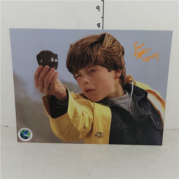Signed Sean Astin Goonies Movie Photo w/ COA 8x10