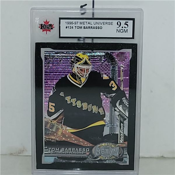 1996-97 Metal Universe #124 Tom Barrasso - Graded