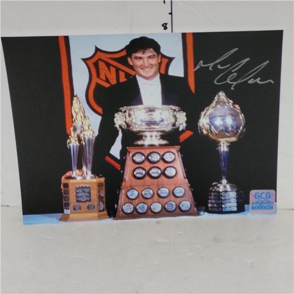 Signed Mario Lemieux Photo w/ COA