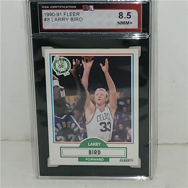 1990-91 Fleer #8 Larry Bird - Graded