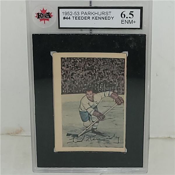 1952-53 Parkhurst #44 Teeder Kennedy - Graded