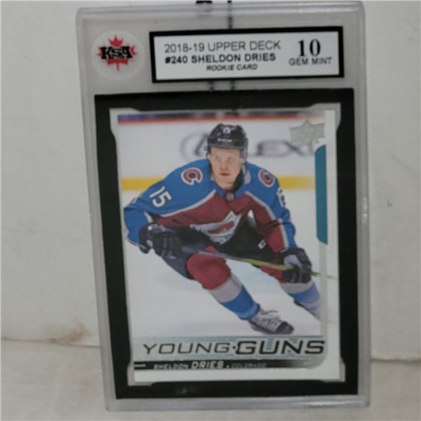 2018-19 Upper Deck #250 Sheldon Dries Rookie Card - Graded