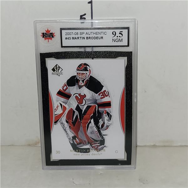 2007-08 SP Authentic #45 Martin Brodeur - Graded