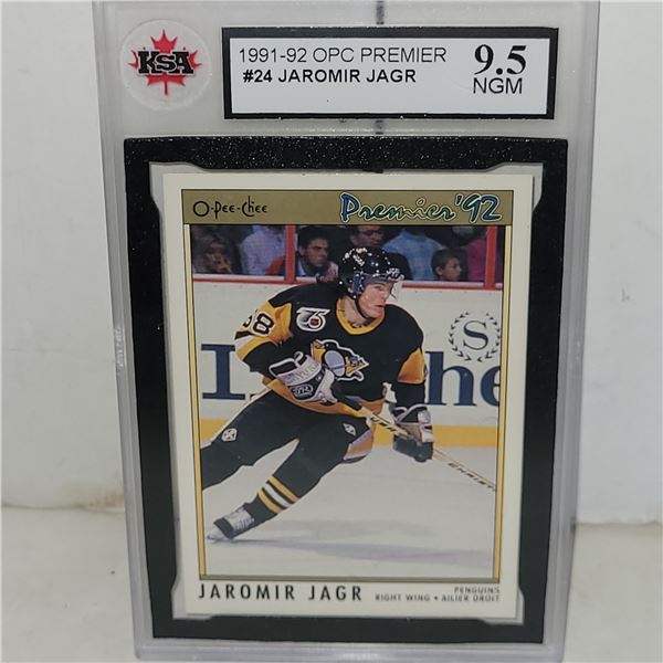 1991-92 OPC Premier #24 Jaromir Jagr - Graded