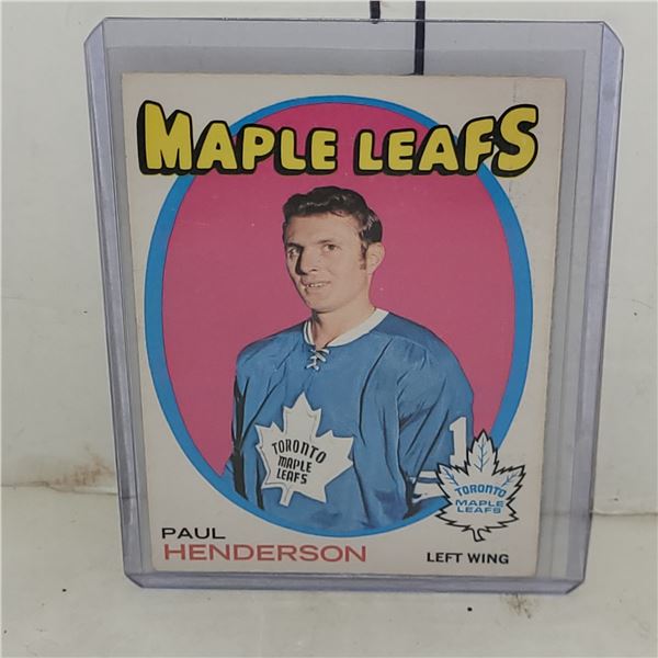1971-72 Paul Henderson Hockey Card
