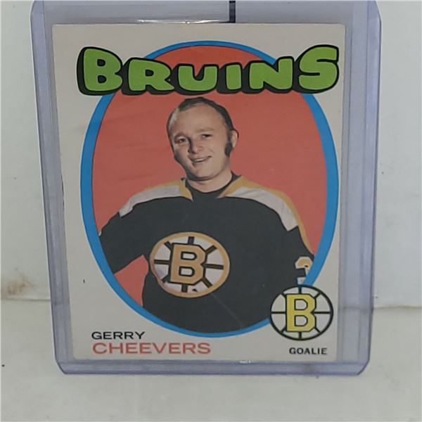 1971-72 Gerry Cheevers Hockey Card