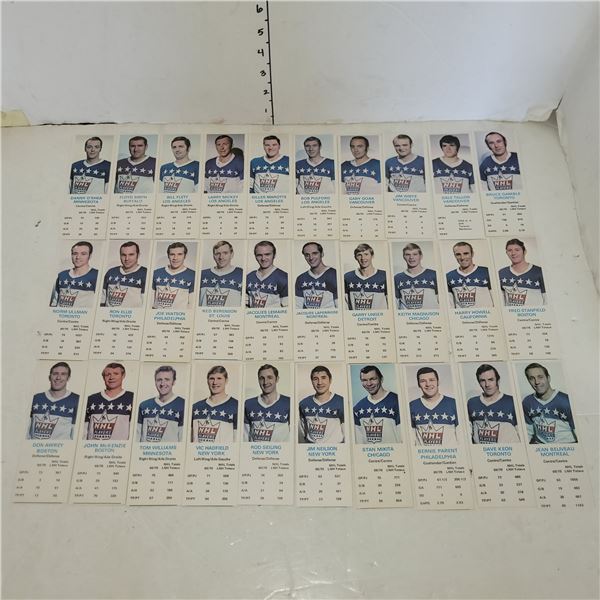 Lot of 30 1970 Dad's Cookies NHL Cards MINT. Beliveau, Parent, Keon, Mikita