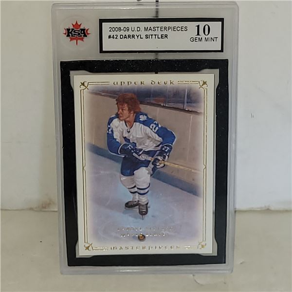 2008-08 Upper Deck Masterpieces #42 Daryl Sittler - Graded