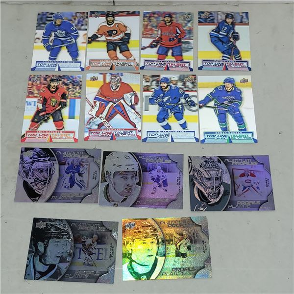 Lot of 13 NHL Superstar Upper Deck Parallel Cards