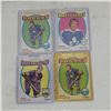 Image 1 : Lot of 4 1971-72 O-Pee-Chee NHL Rookie Cards