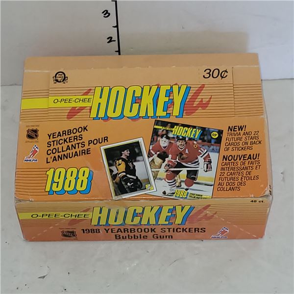 Retail Box Full of 1988 O-Pee-Chee Hockey Wax Packs